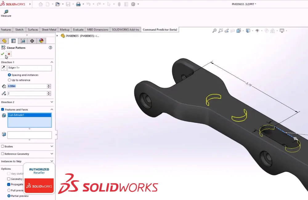 Solidworks previsione comando